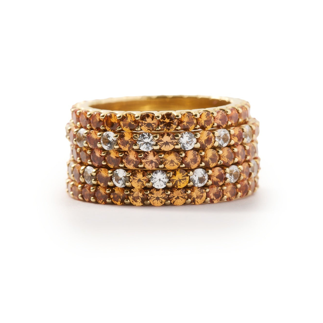 Amber Sapphire Bands Alison Schmidt Jewellery