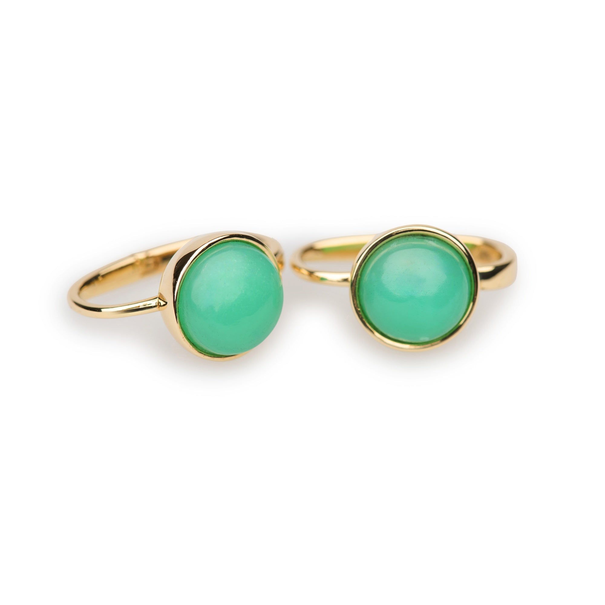 Chrysoprase Domed Gem Drops | Alison Schmidt Jewellery