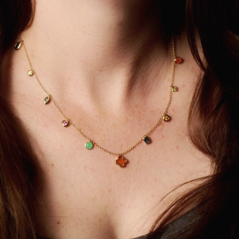 Scattered Gem Necklace