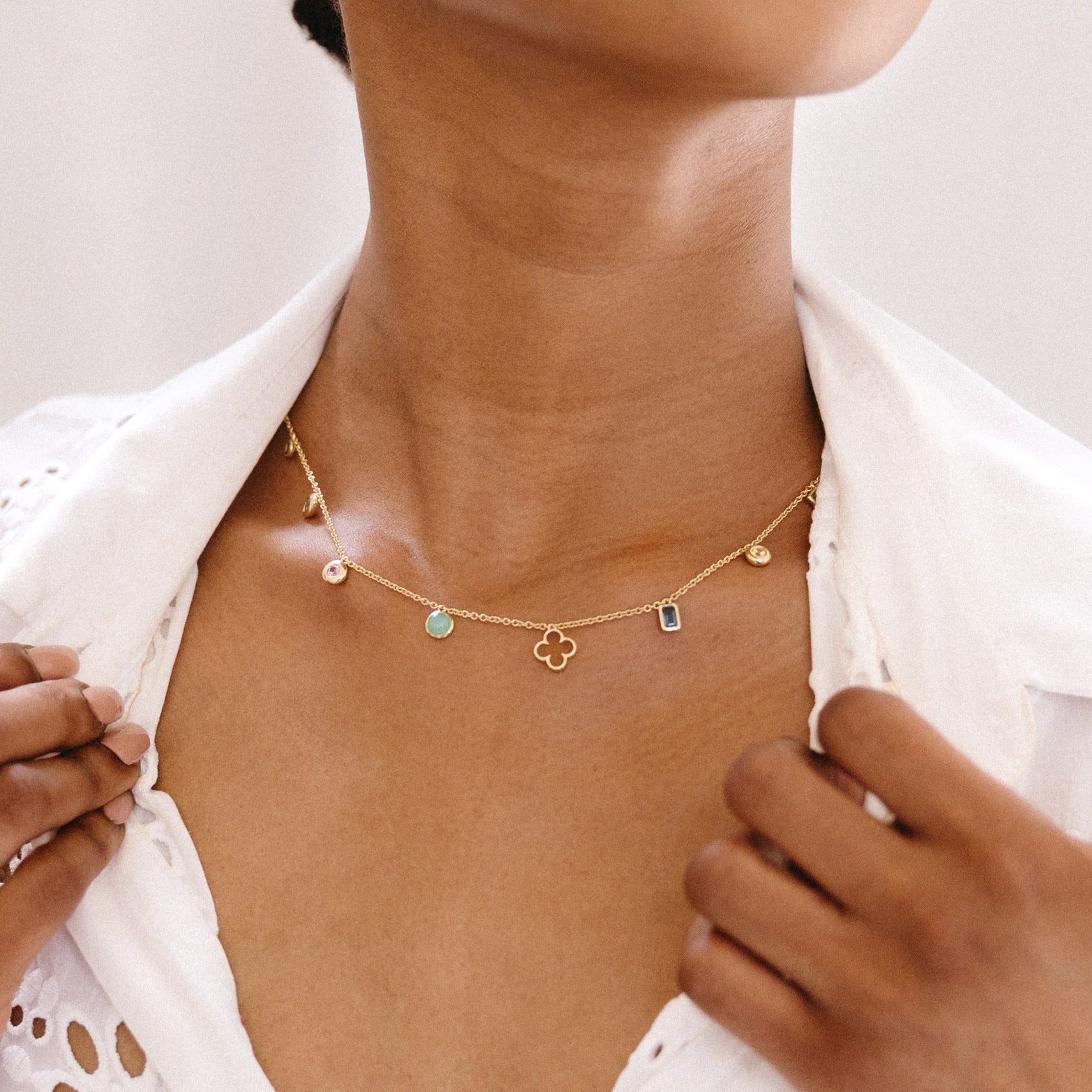 Scattered Gem Necklace