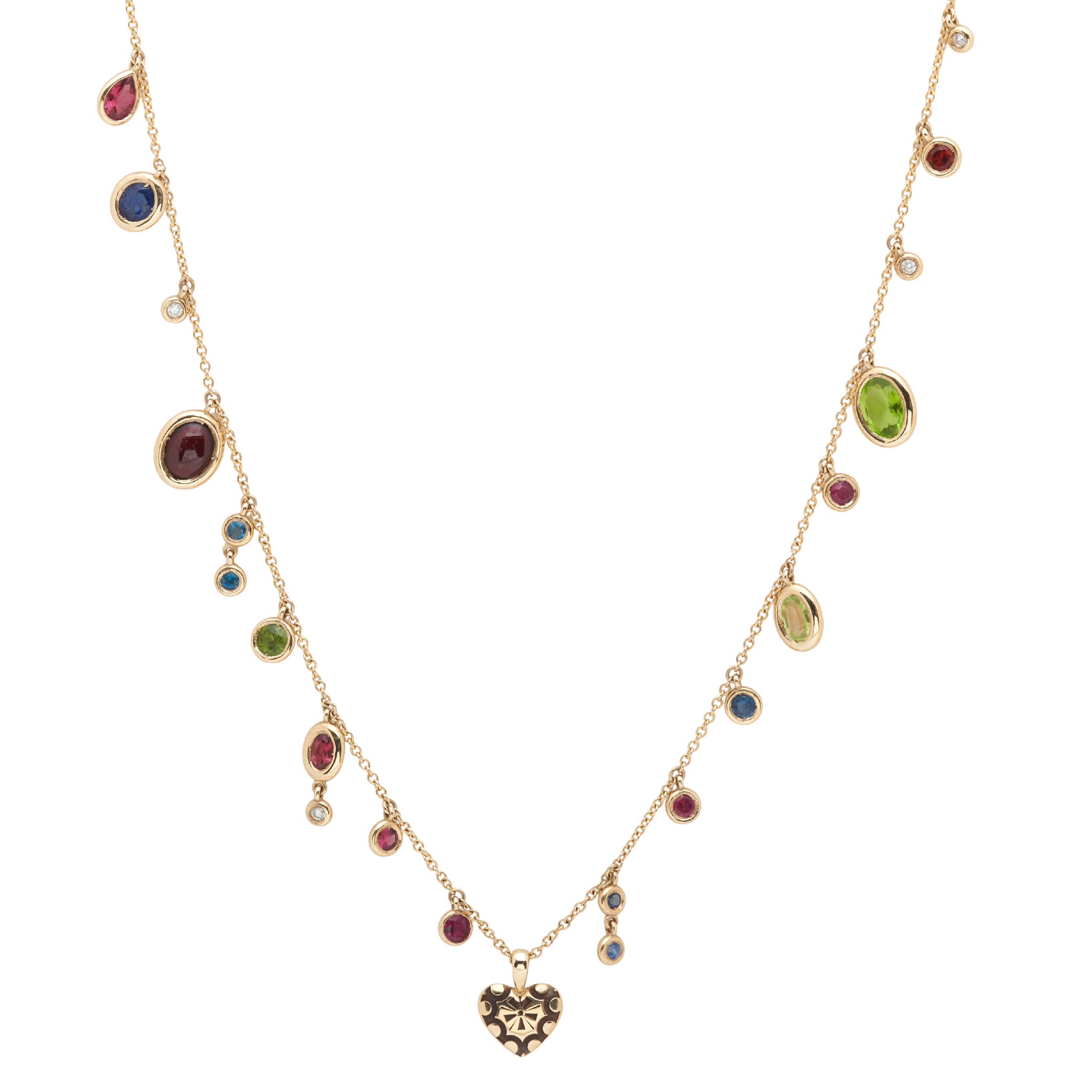 Scattered Gem Necklace